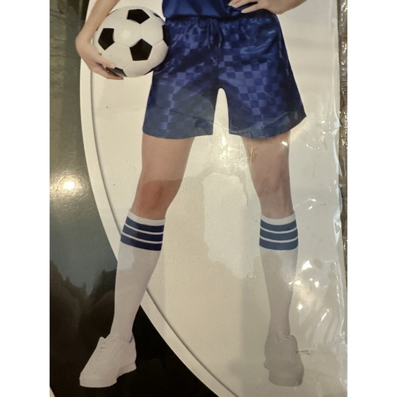 Yellow Jackets Soccer Uniform Adult Medium  Spirit Halloween Costume New - Picture 3 of 6